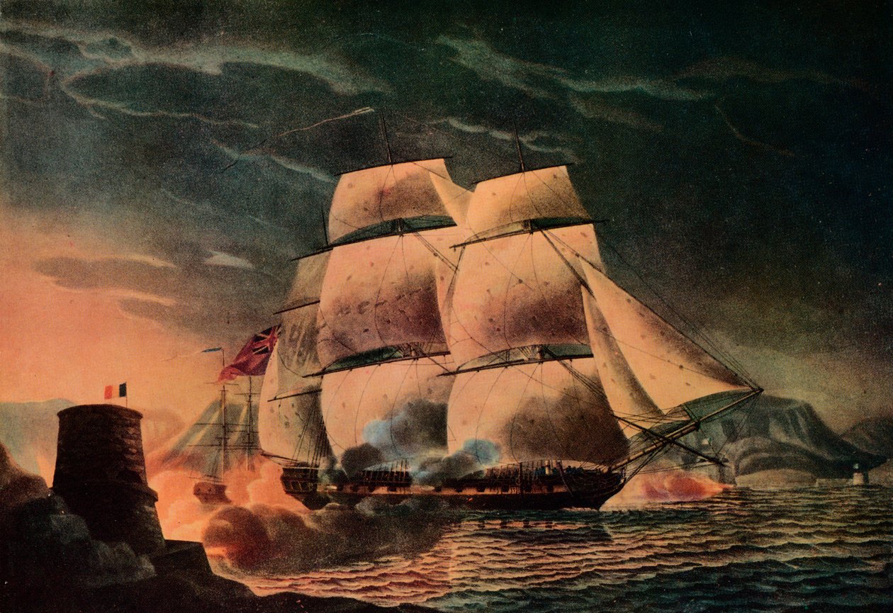 Šťastný útěk Juno, c1795 od Robert Dodd