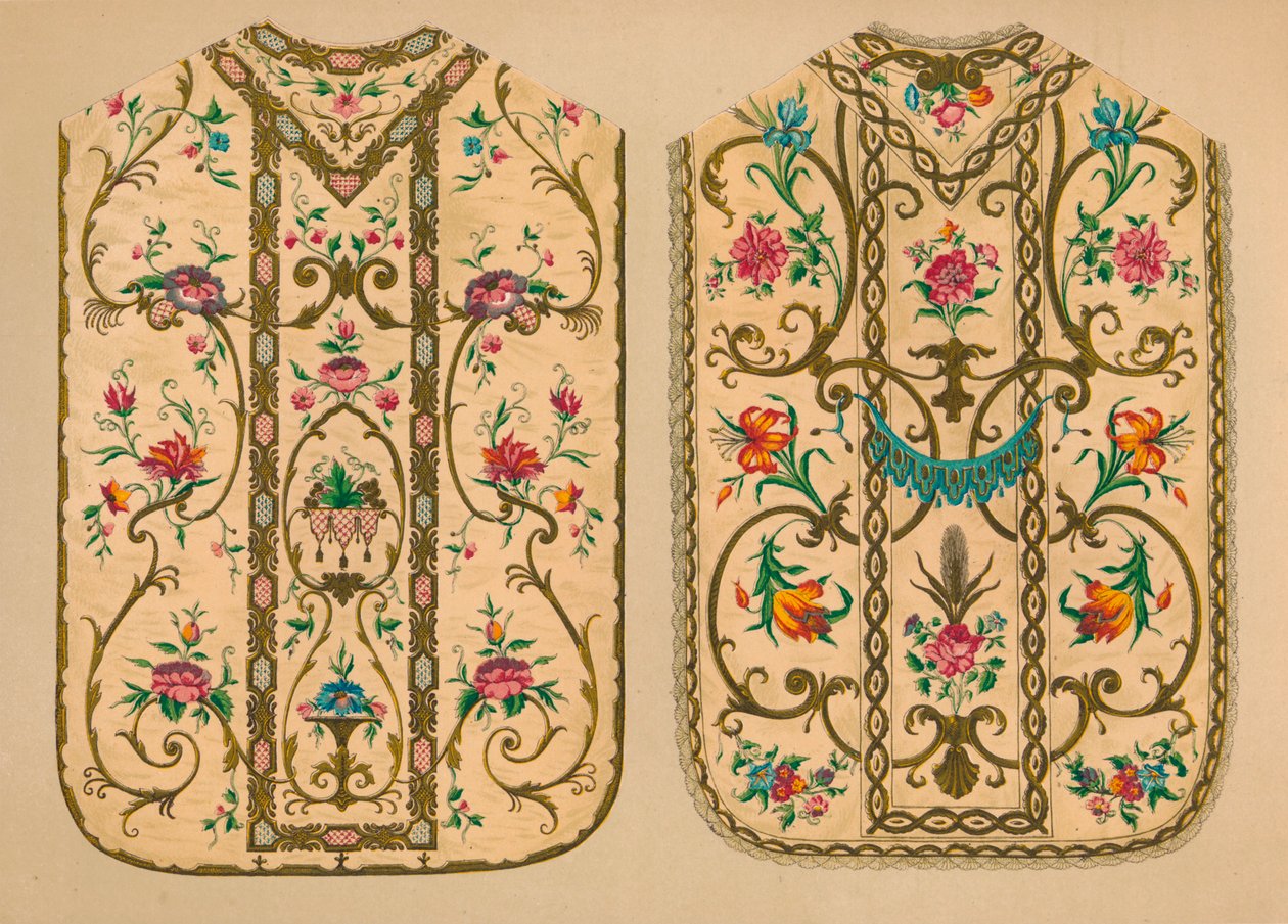 Vyšívané ornáty od Luigi & Ersilia Martini, 1893. od Robert Dudley