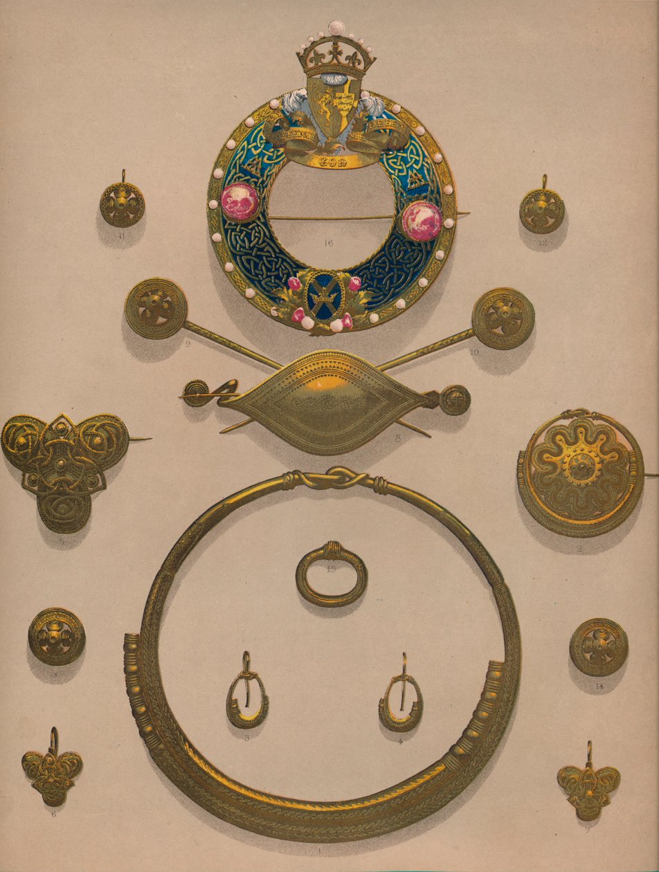 Zlaté ozdoby a brož, 1863. od Robert Dudley