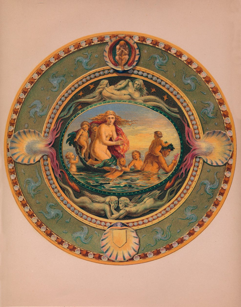 Plošina v Majolica Ware, 1863. od Robert Dudley