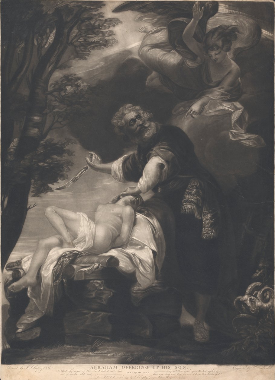 Abraham obětující svého Syna od Robert Dunkarton