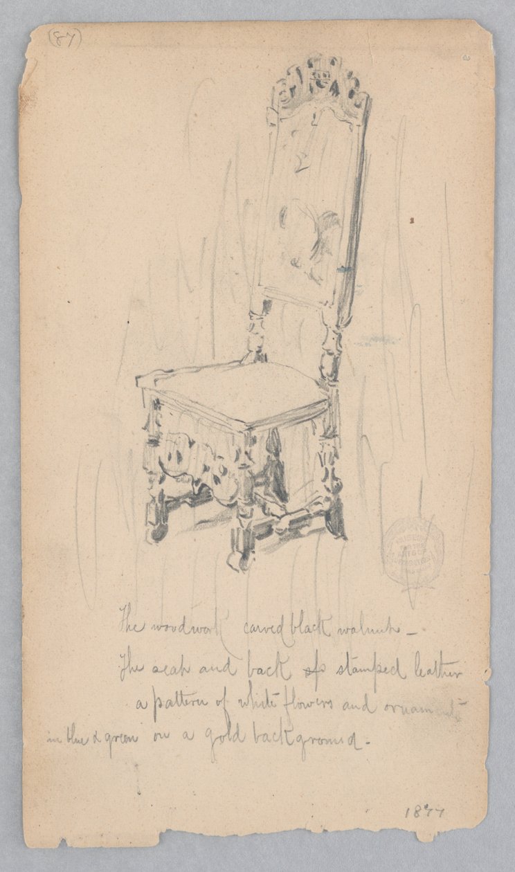 Židle od Robert Frederick Blum