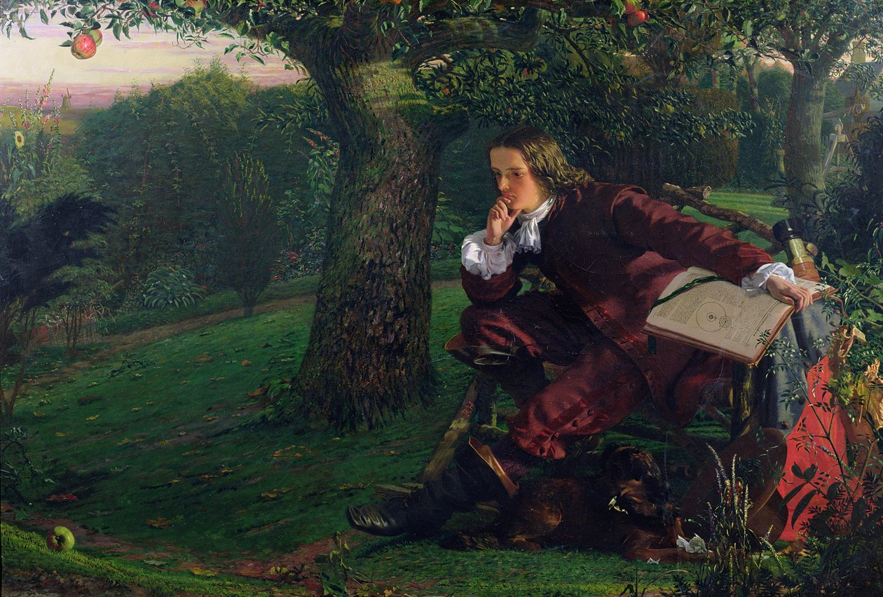 Mistr Isaac Newton, 1905 od Robert Hannah