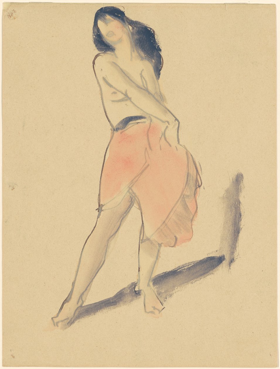 Tanečnice v červené sukni, č. 2 od Robert Henri