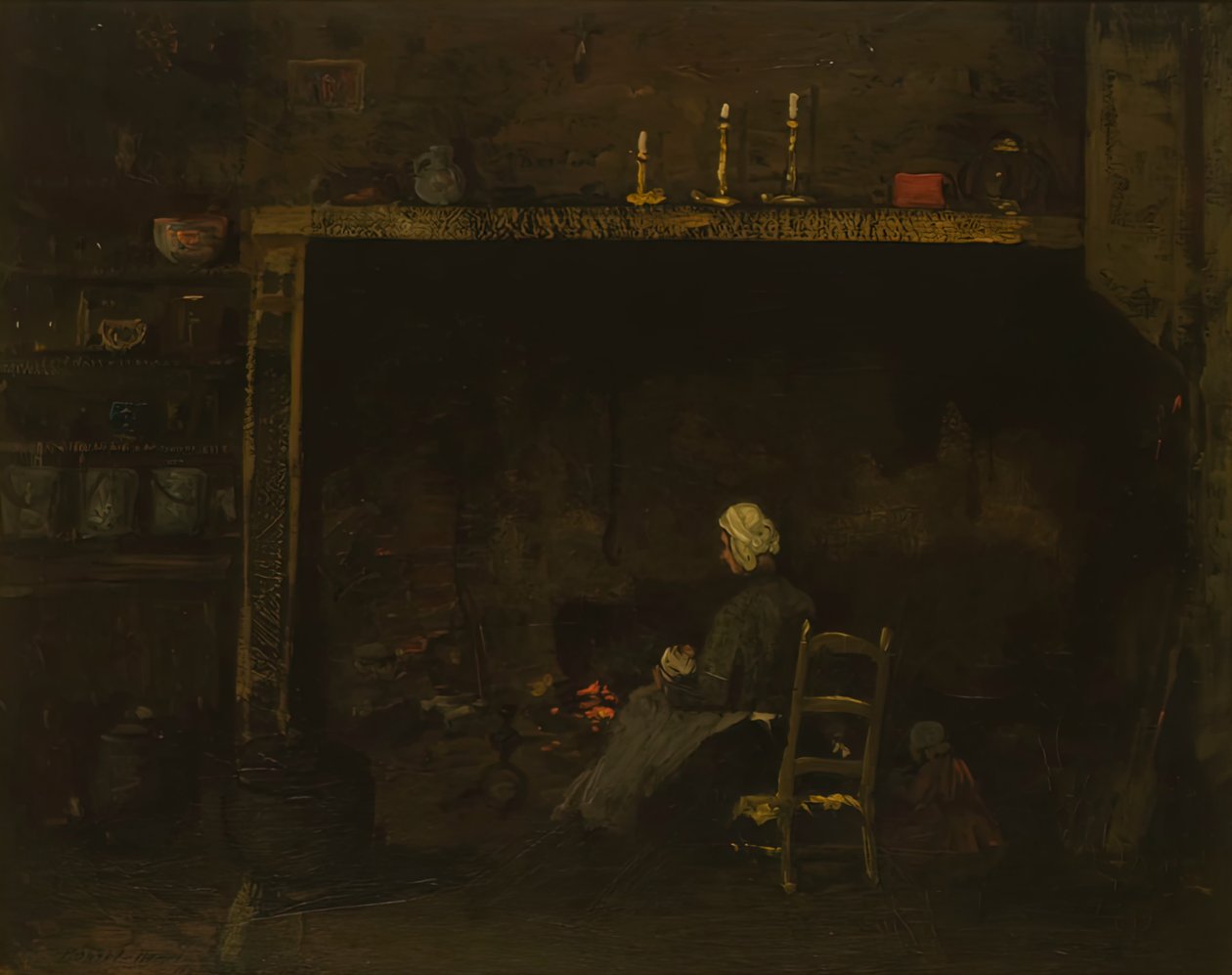 Interiér Normandie, 1899. od Robert Henri