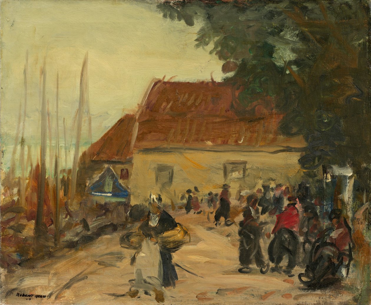 Volendamská pouliční scéna, 1910. od Robert Henri