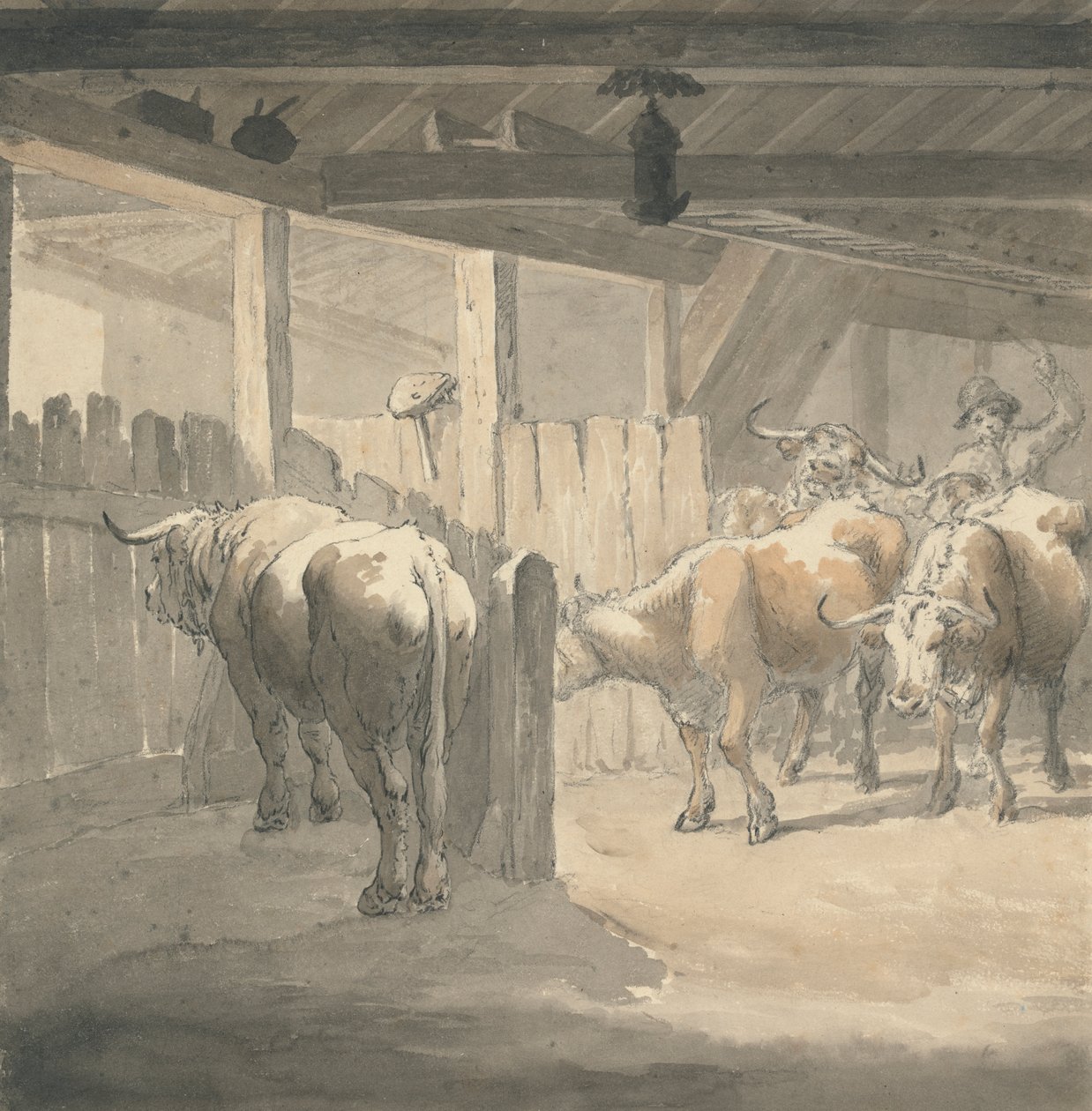 Kráva Byre od Robert Hills