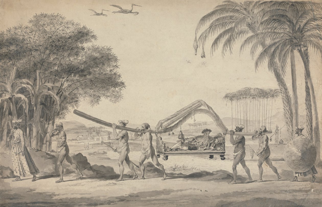 Cestovatel v Palanquin v Indii od Robert Home
