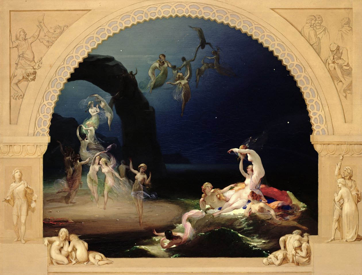 Pojďte do těchto žlutých písků (panel) od Robert Huskisson