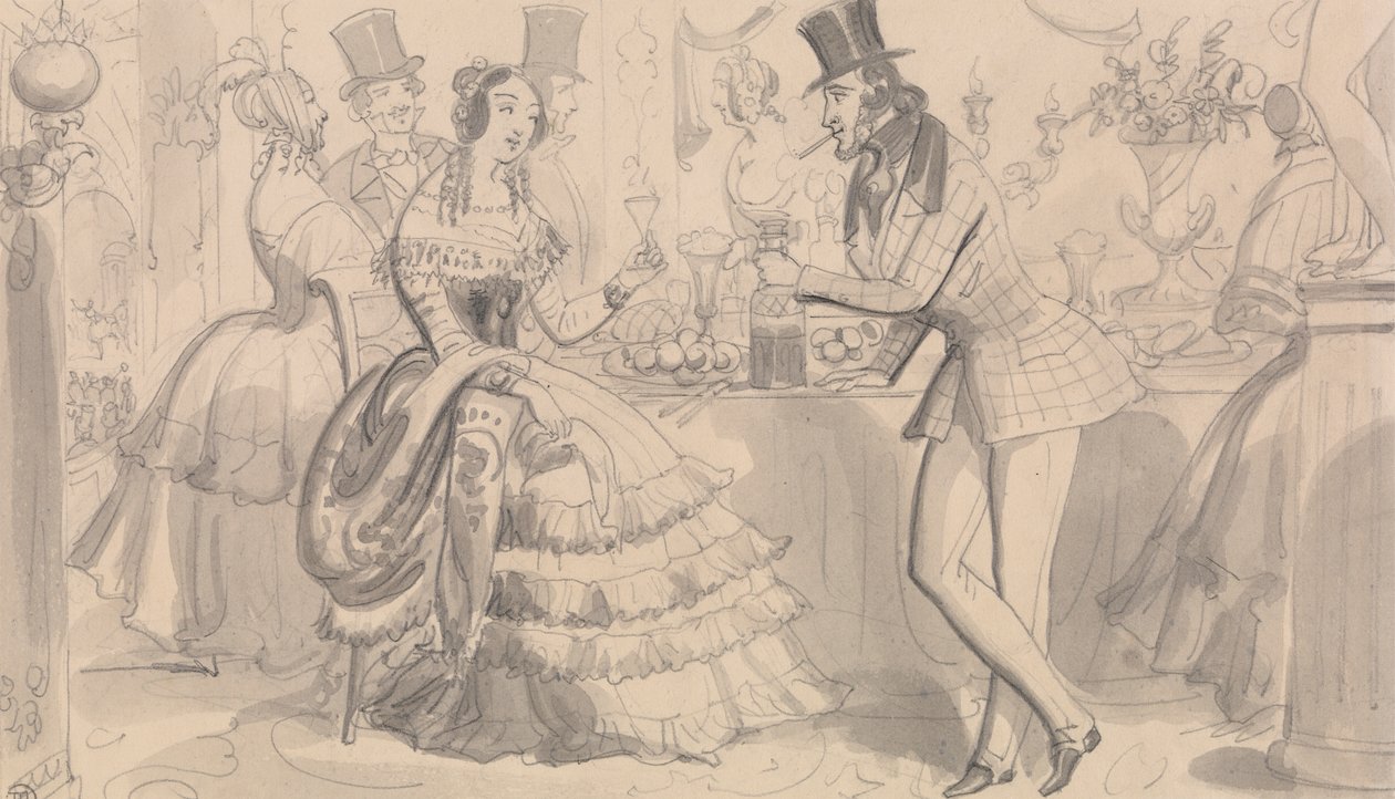 Veřejné občerstvení ve vysoké společnosti od Robert Isaac Cruikshank
