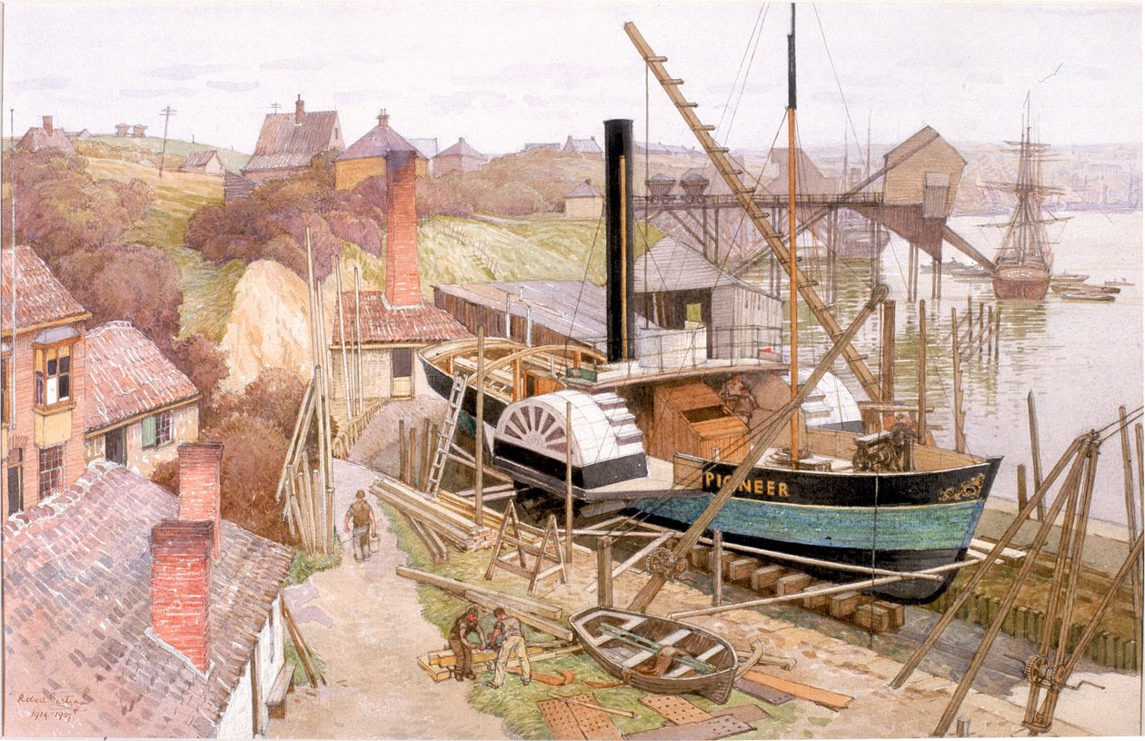 Na řece Tyne od Robert John Scott Bertram