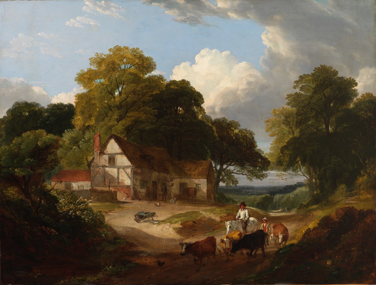 Barnyard Scene, konec 18.-začátek 19. století. od Robert Ladbrooke