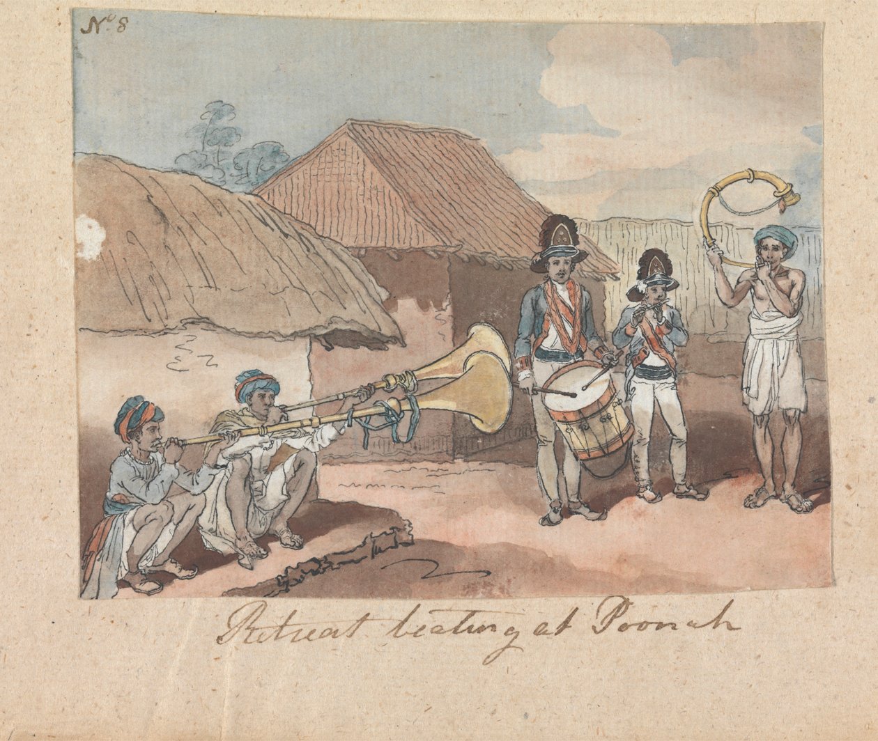 Ústup bití v Poona od Robert Mabon