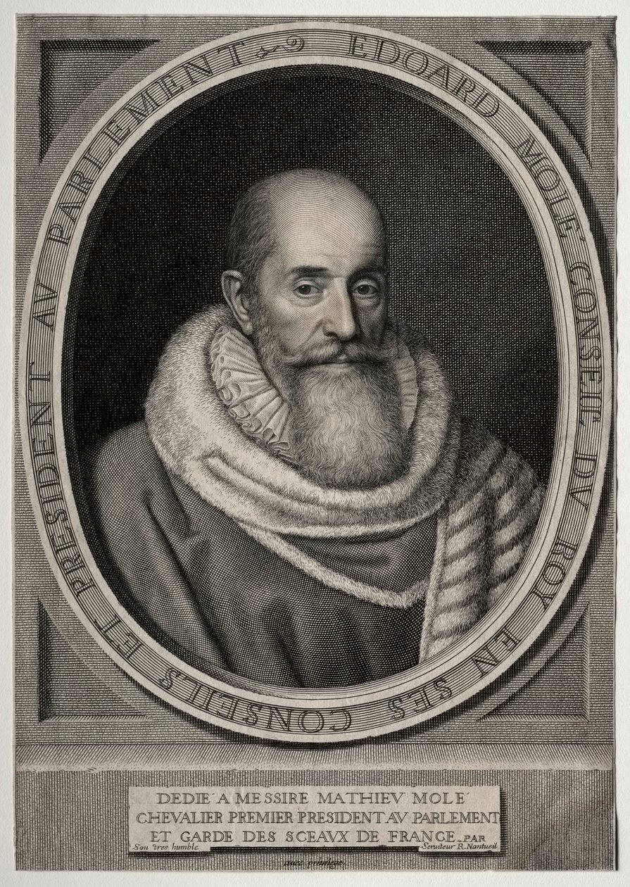 Edouard Molé. od Robert Nanteuil