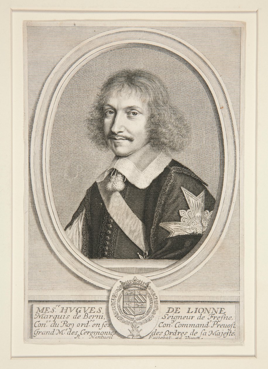 Hugues de Lionne, markýz z Berni (1611-1671) od Robert Nanteuil