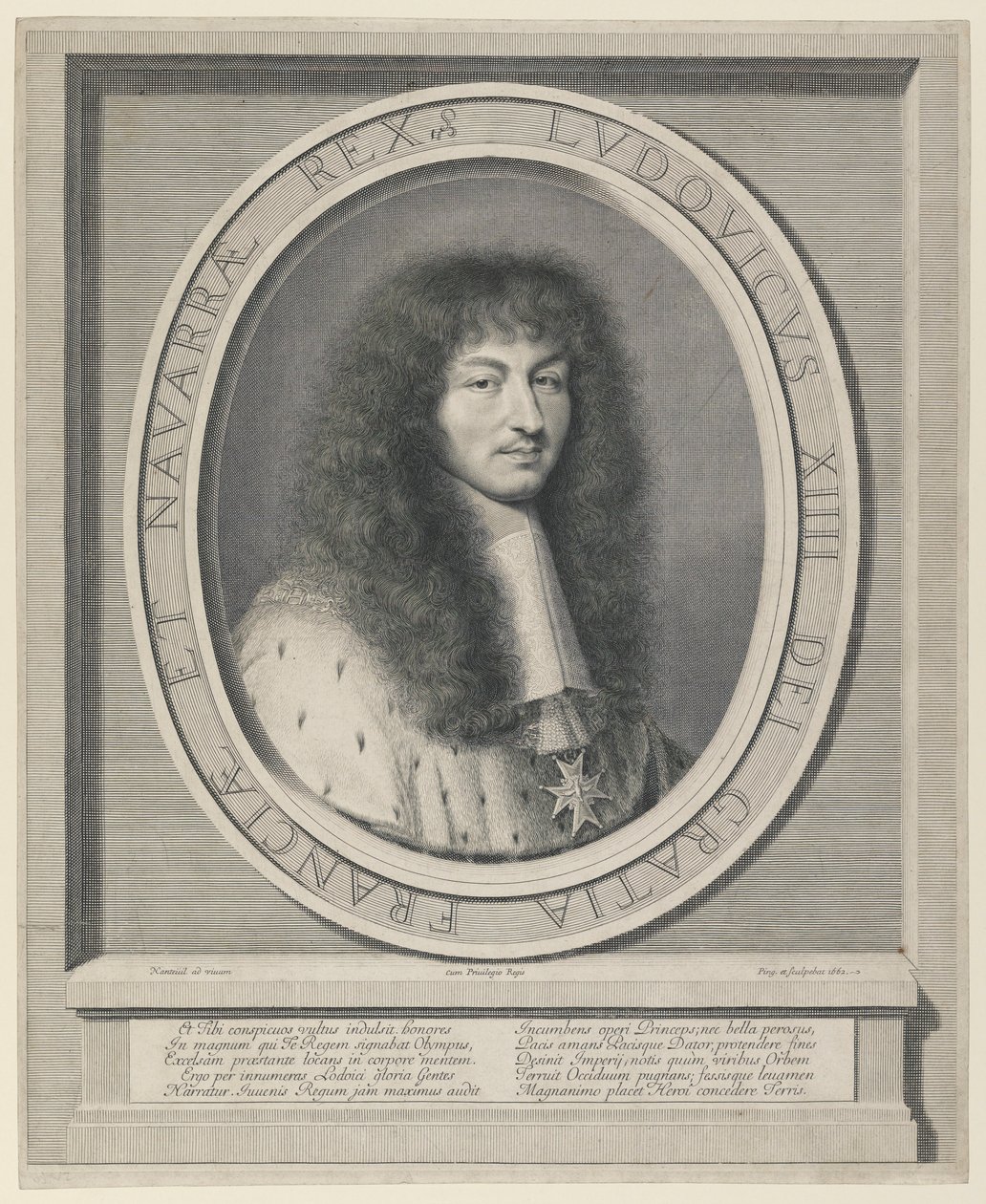 Ludvík XIV od Robert Nanteuil