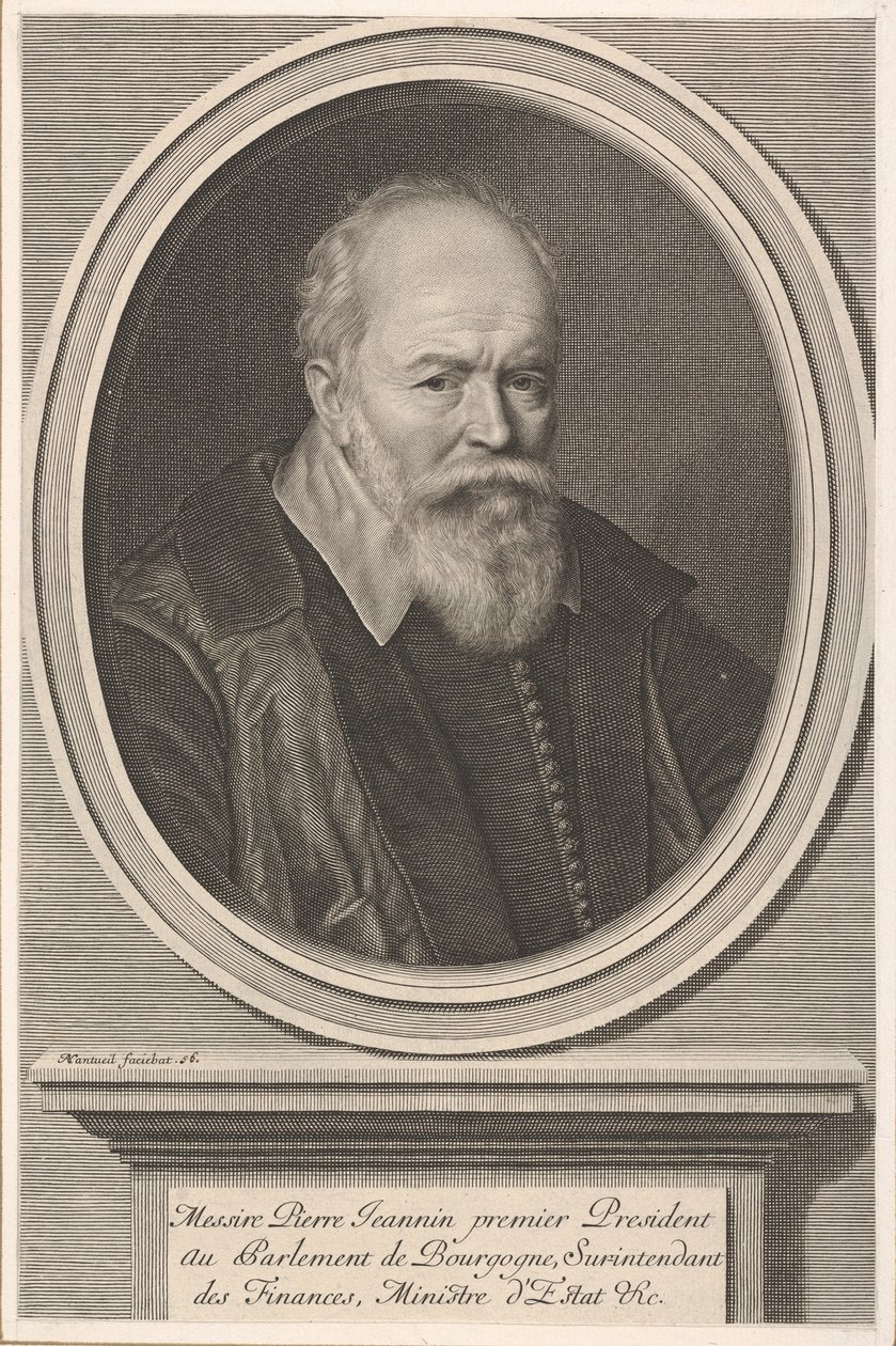 Pierre Jeannin, ca. 1656. od Robert Nanteuil