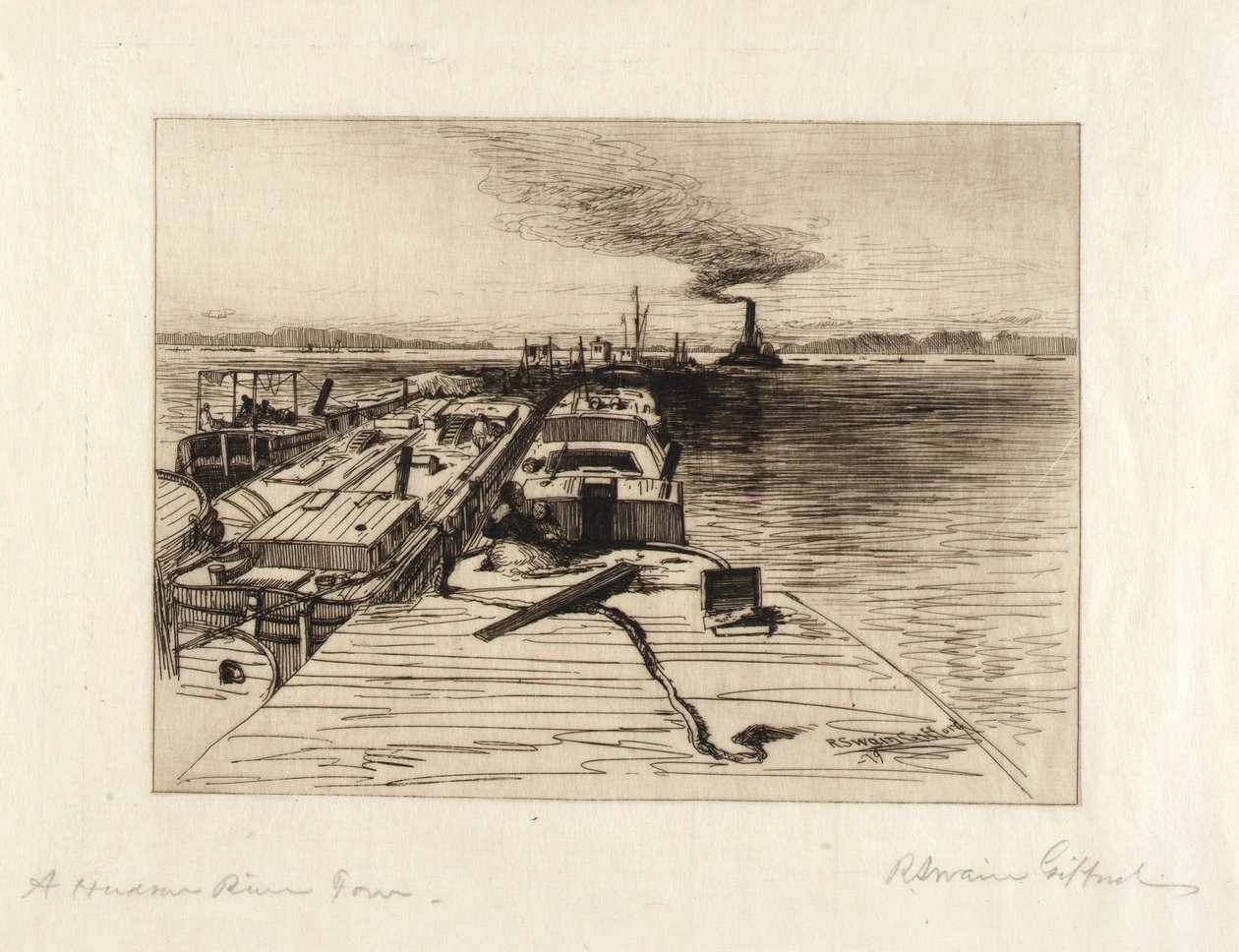 Vlek na řece Hudson od Robert Swain Gifford