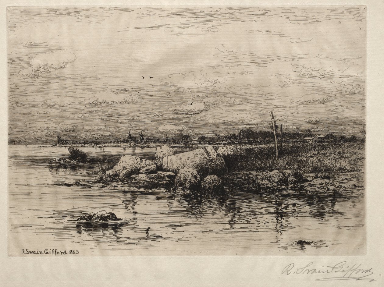 Měsíc Apponigansett. od Robert Swain Gifford