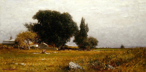 Stromy a louka od Robert Swain Gifford