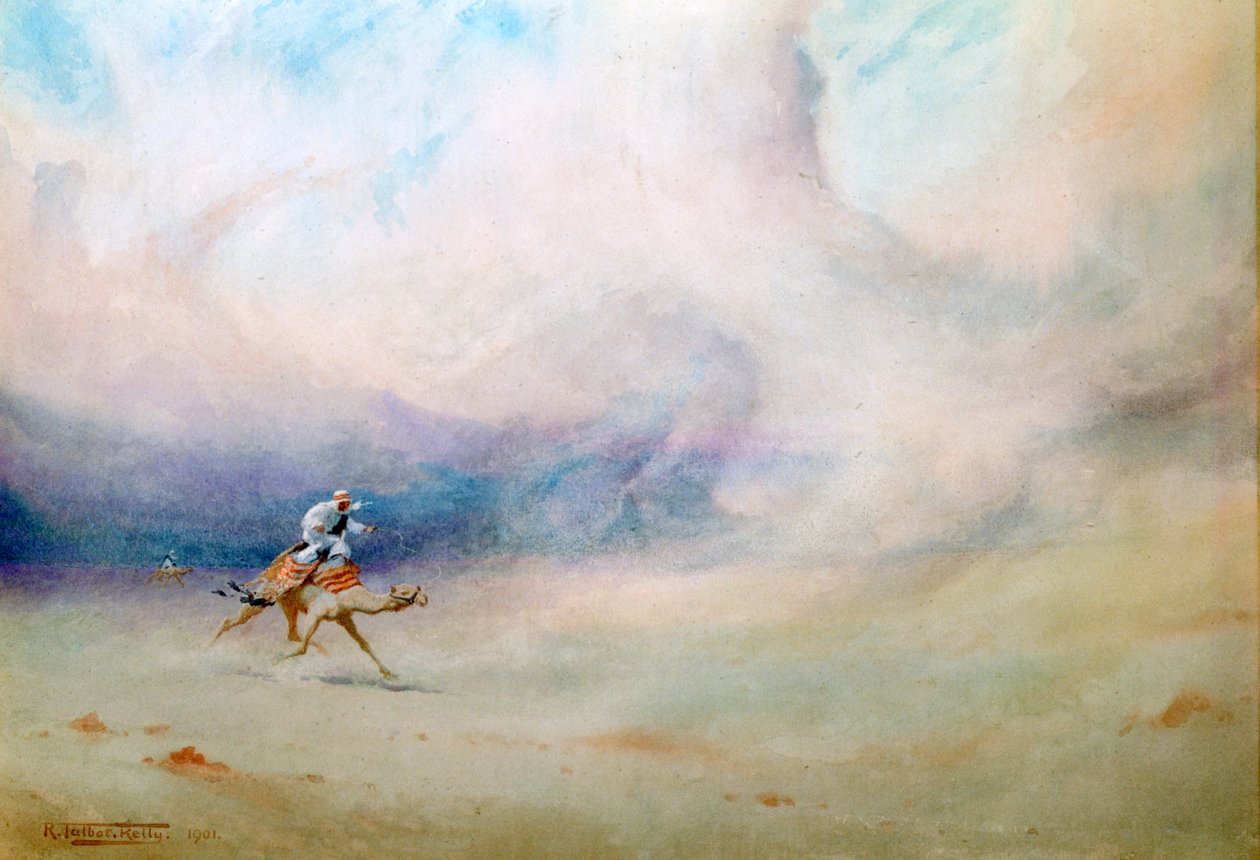 „Storm in the Desert“, 1901 od Robert Talbot Kelly