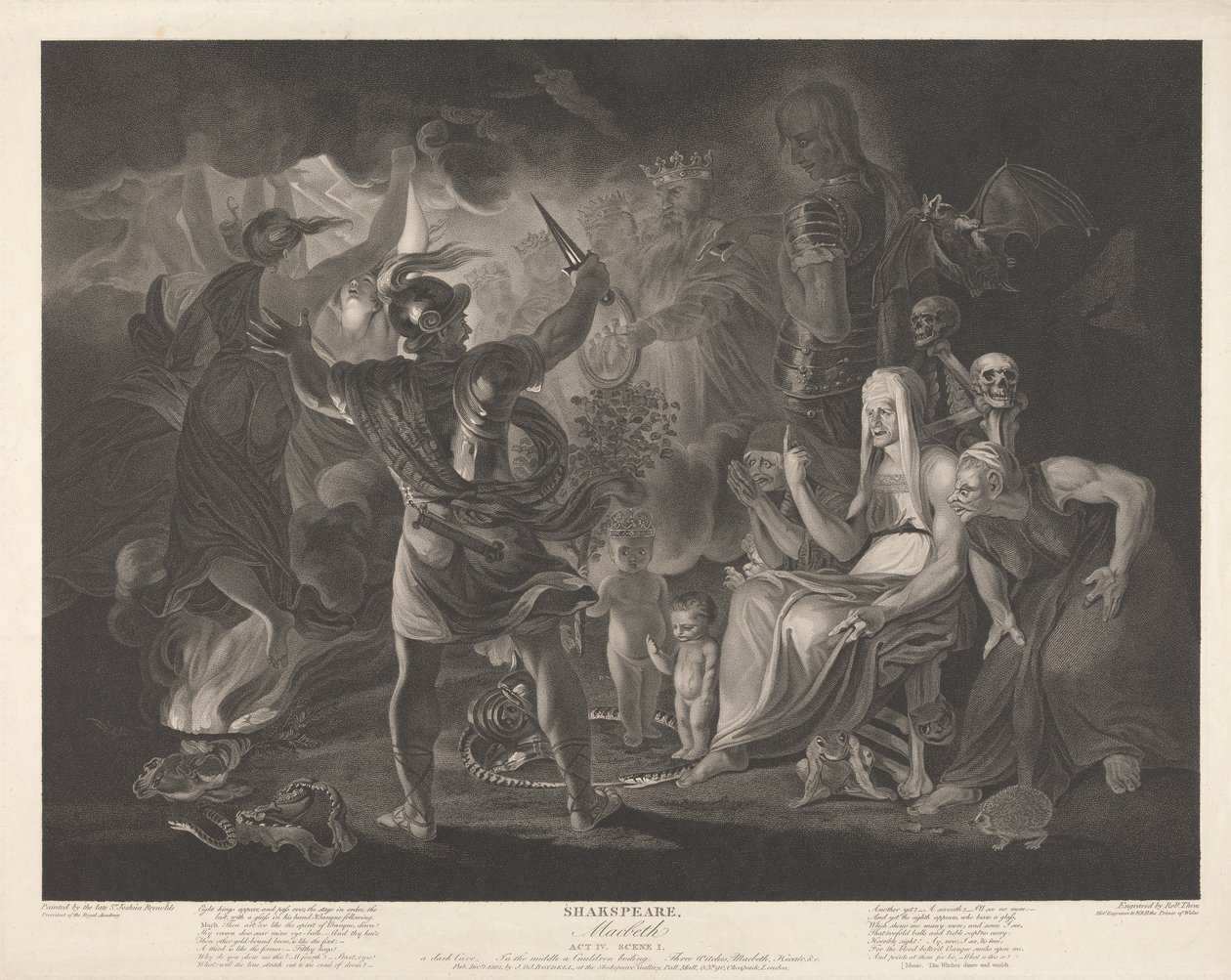 Shakespeare, Macbeth Act IV, Scéna I od Robert Thew