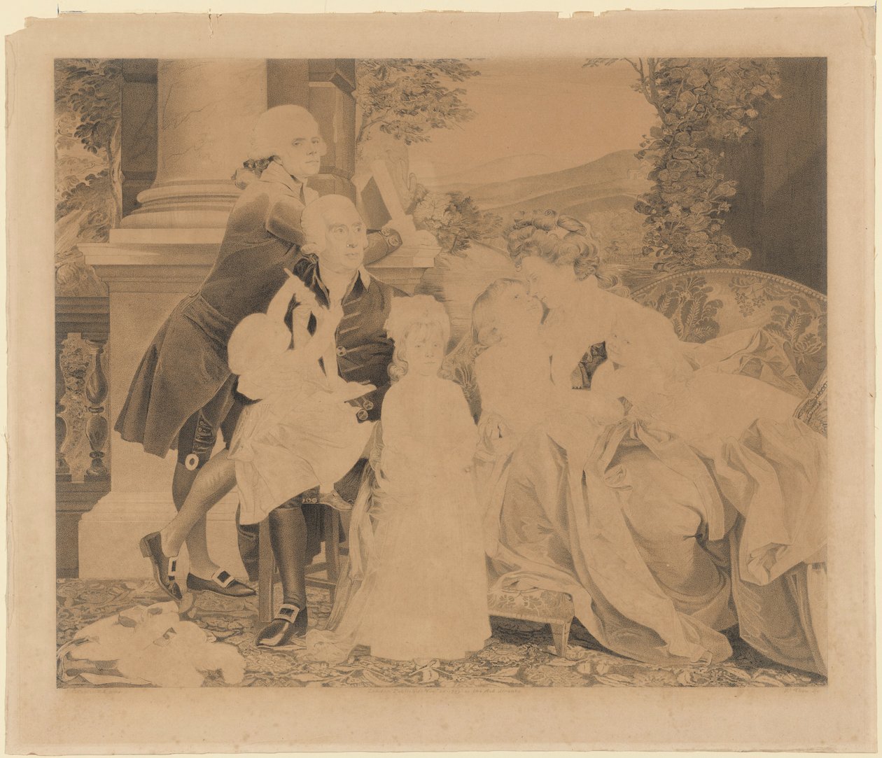 Rodina Copleyových od Robert Thew after John Singleton Copley