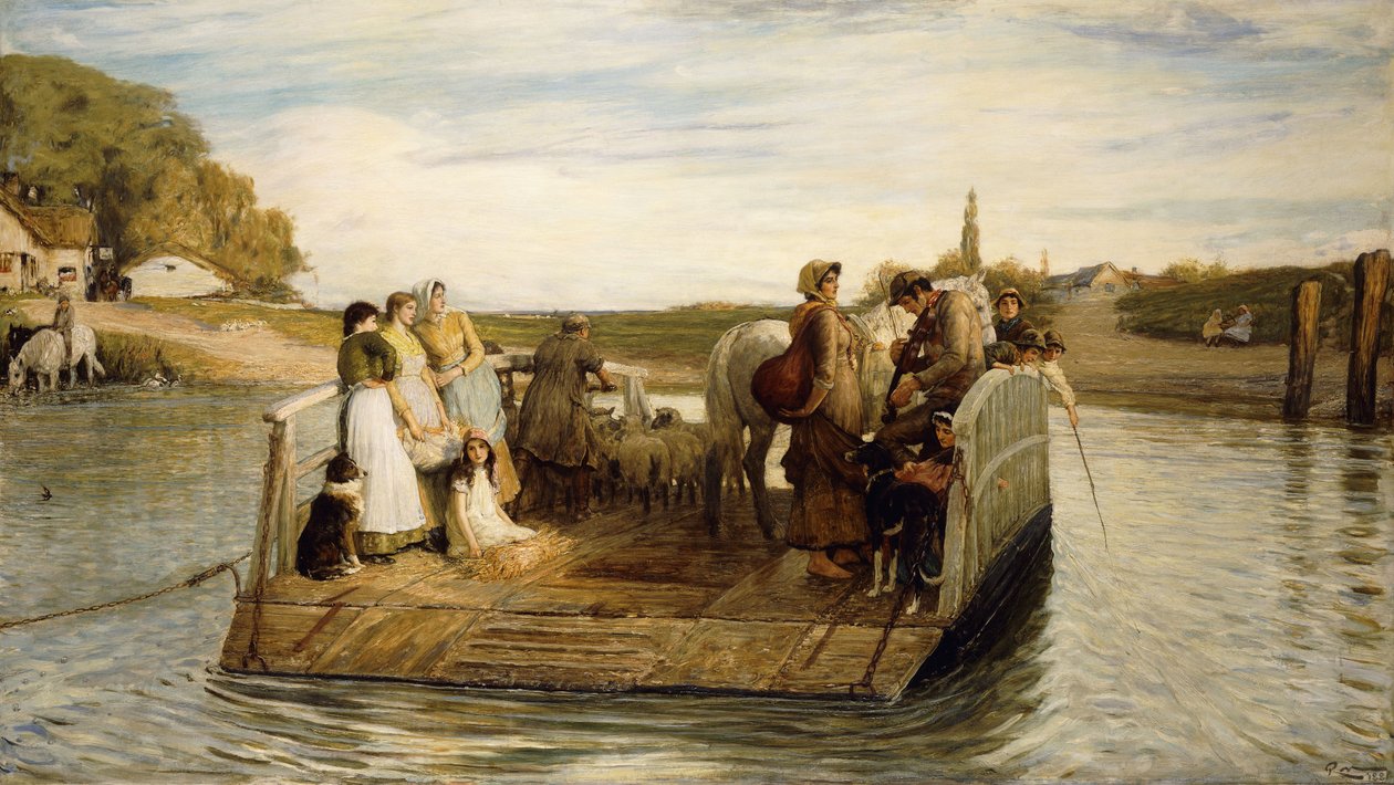 The Ferry, 1881 od Robert Walker Macbeth
