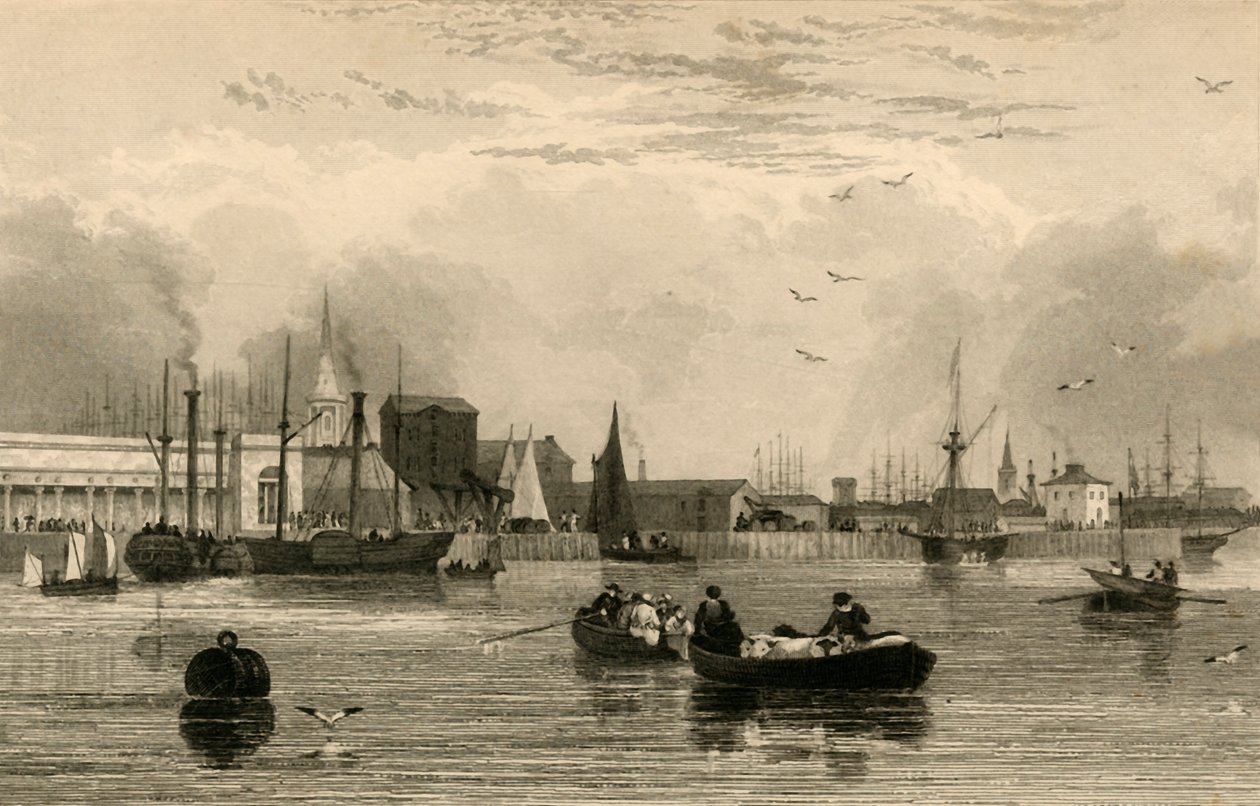 Liverpool, z Mersey, č. III..., c1830. od Robert Wallis
