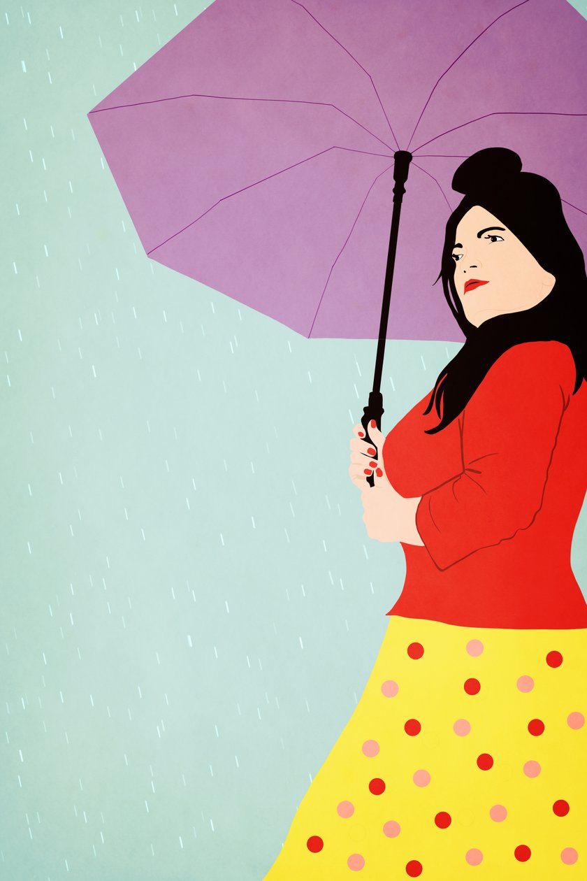 Scarlet In The Rain, 2022 (digitální) od Roberta Murray