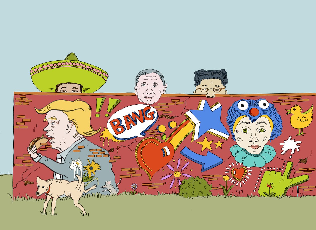 The Wall Donald Built, 2019 (digitální) od Roberta Murray