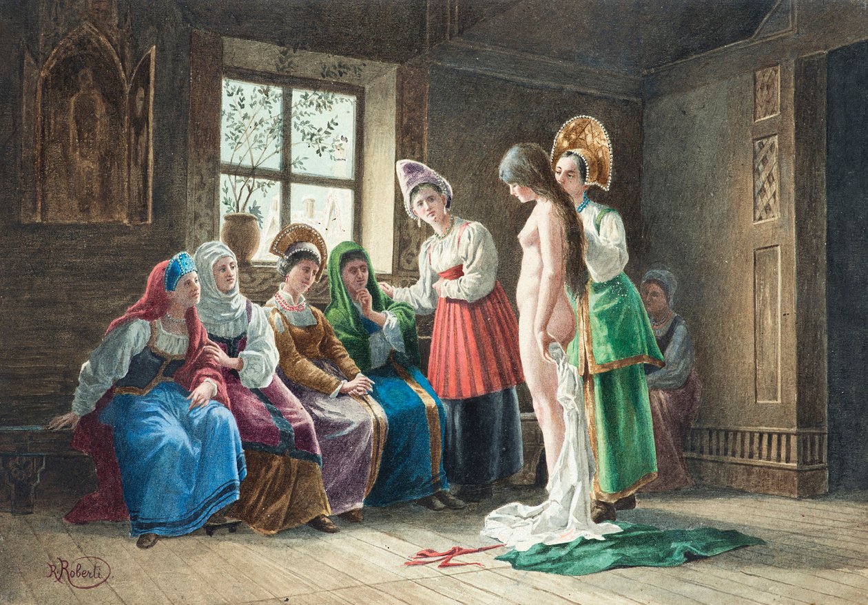 Výběr nevěsty, počátek 19. století. od Roberto Roberti