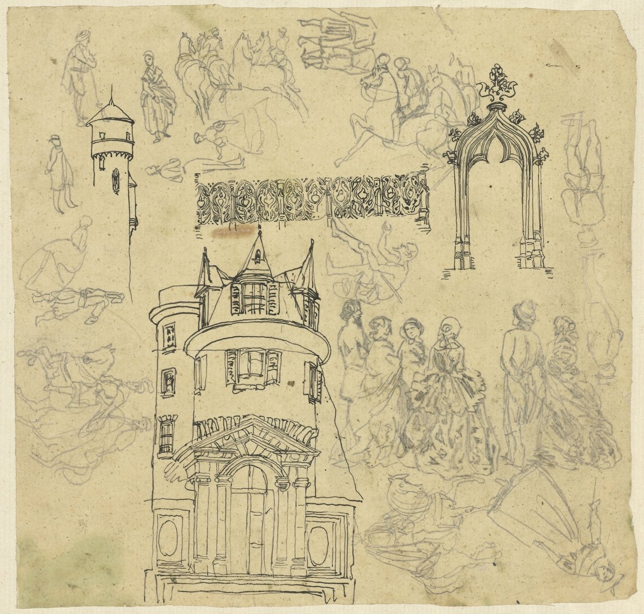 Architektura a postavy od Rodolphe Bresdin