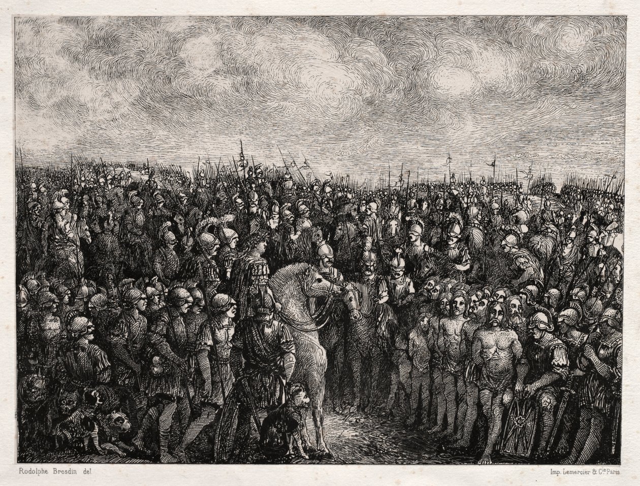 Caesar a jeho vězni od Rodolphe Bresdin