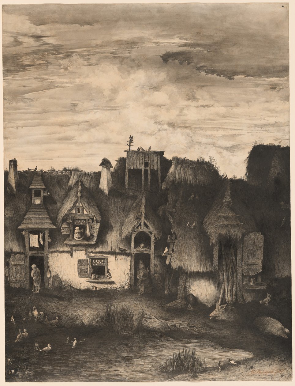 Fantasy statek od Rodolphe Bresdin