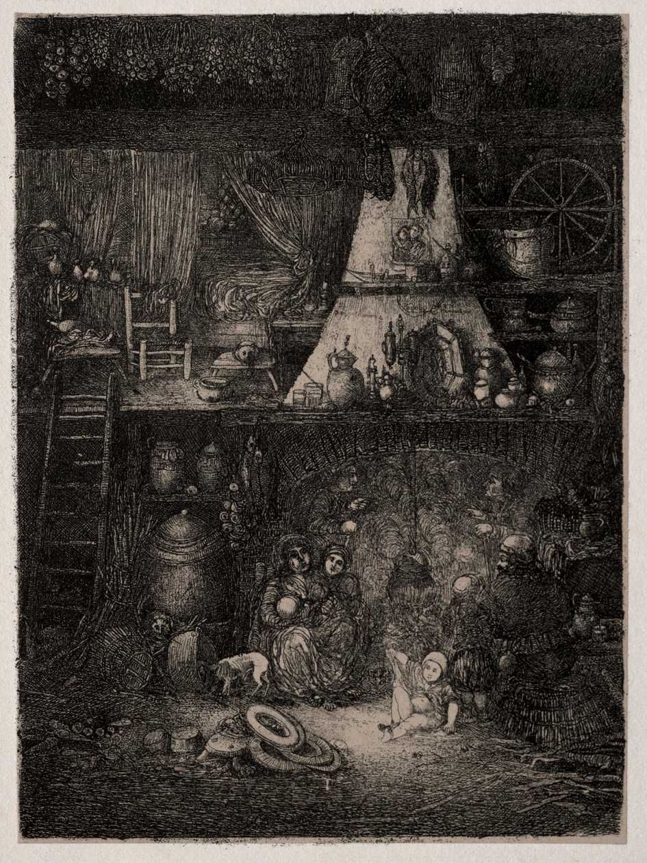Selský interiér v Haute-Garonne, 1858. od Rodolphe Bresdin