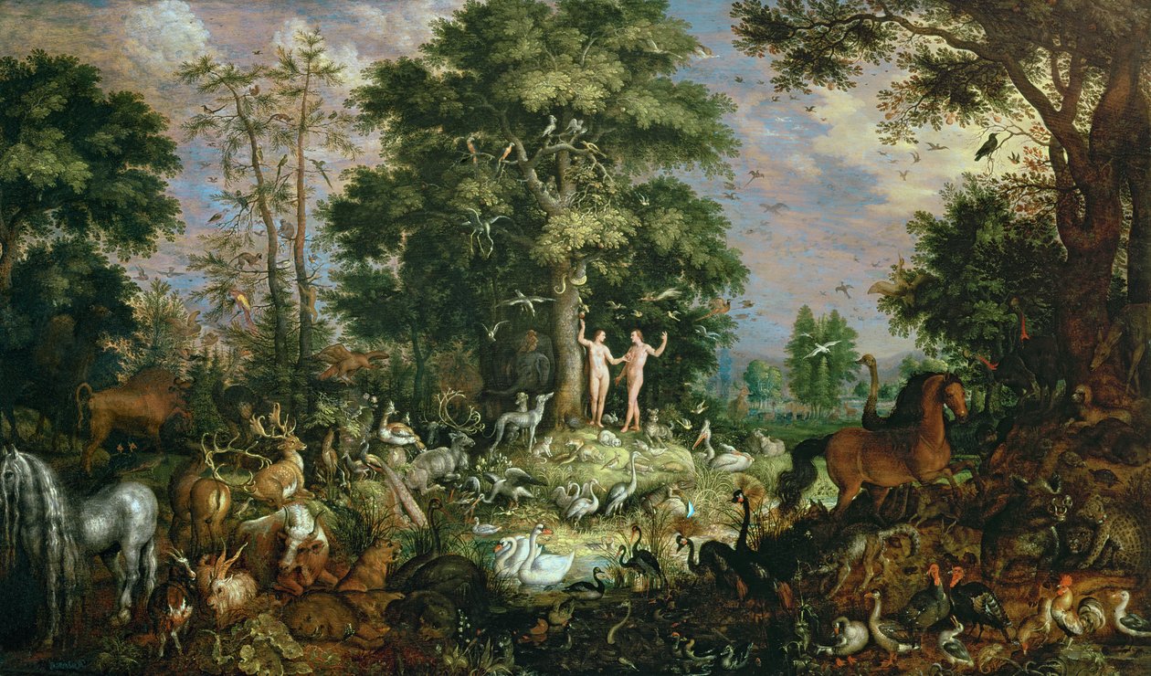 Rajská zahrada od Roelandt Jacobsz. Savery