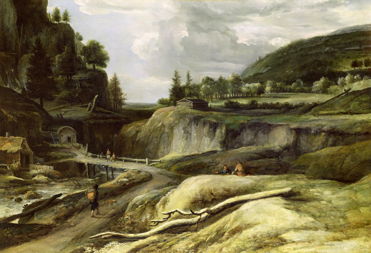 Skandinávská říční krajina od Roelandt Roghman