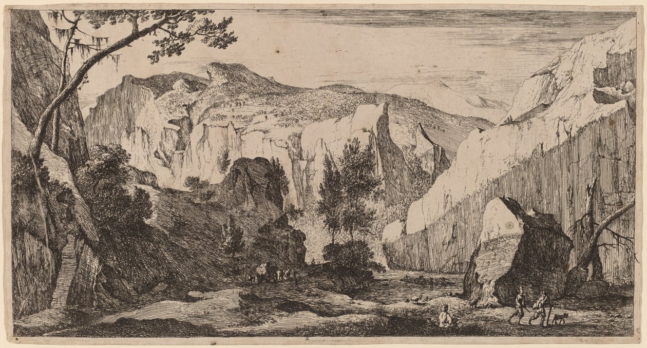 Skalnatá krajina: pl.2 od Roelant Roghman and Melchior Küsel