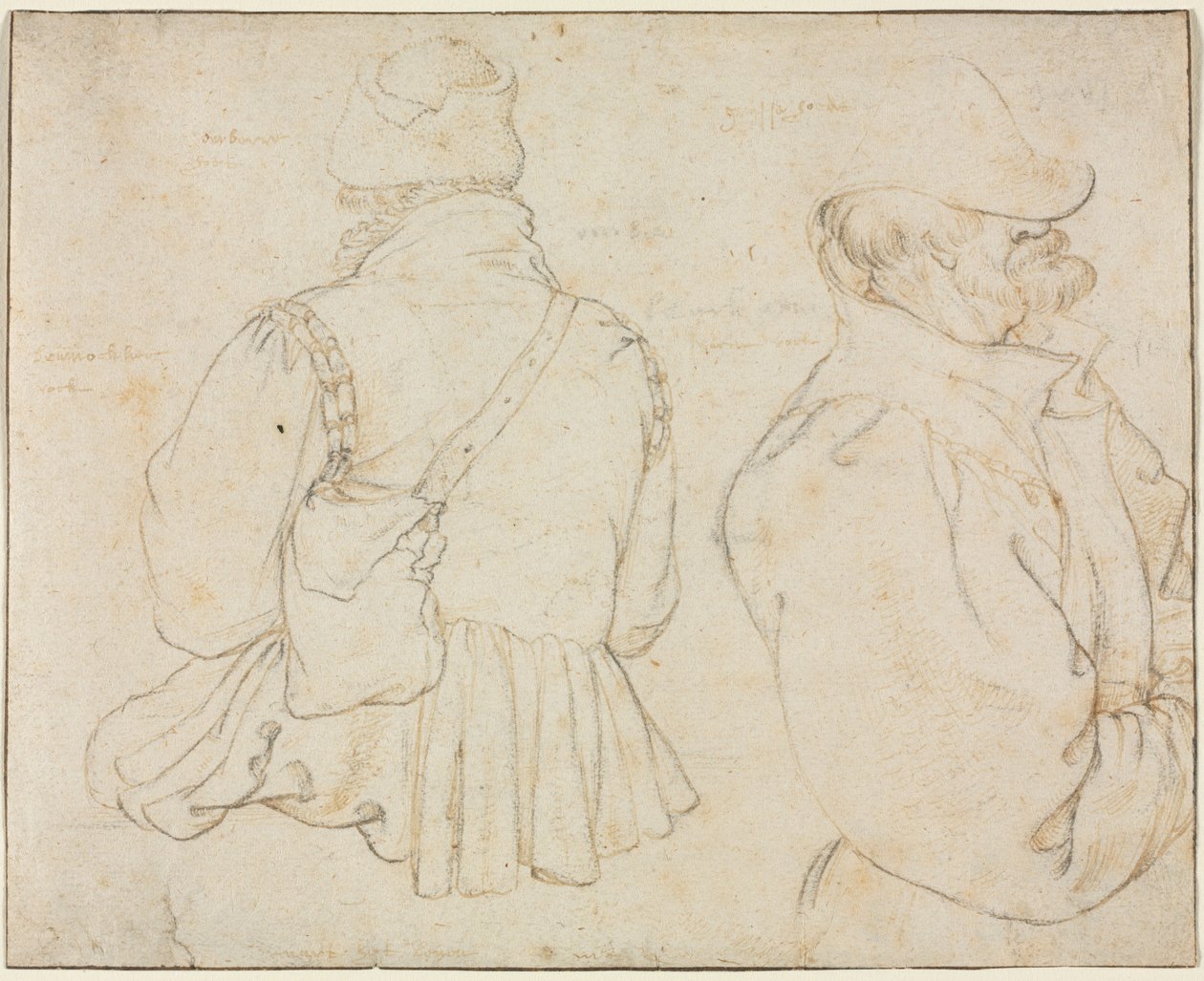 Dva čeští rolníci v poloviční délce, c. 1605-1610. od Roelant Savery