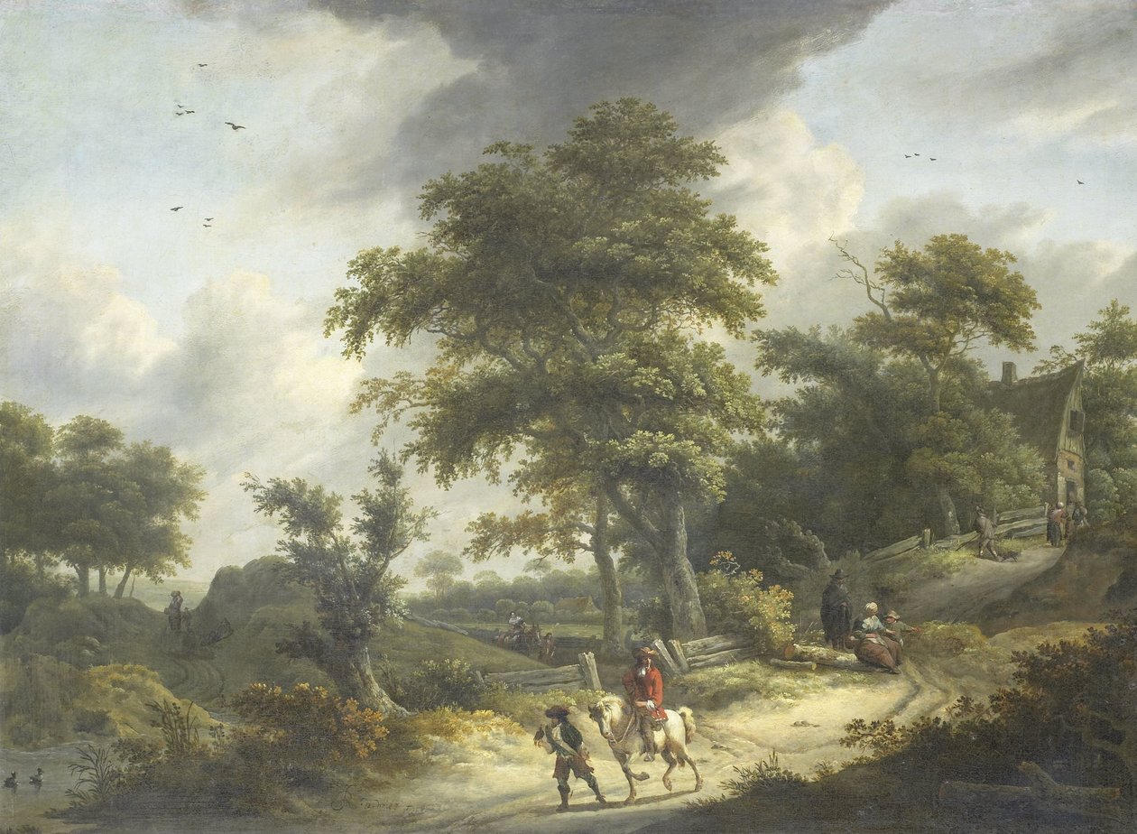 Krajina s Falconer od Roelof Jansz. van Vries