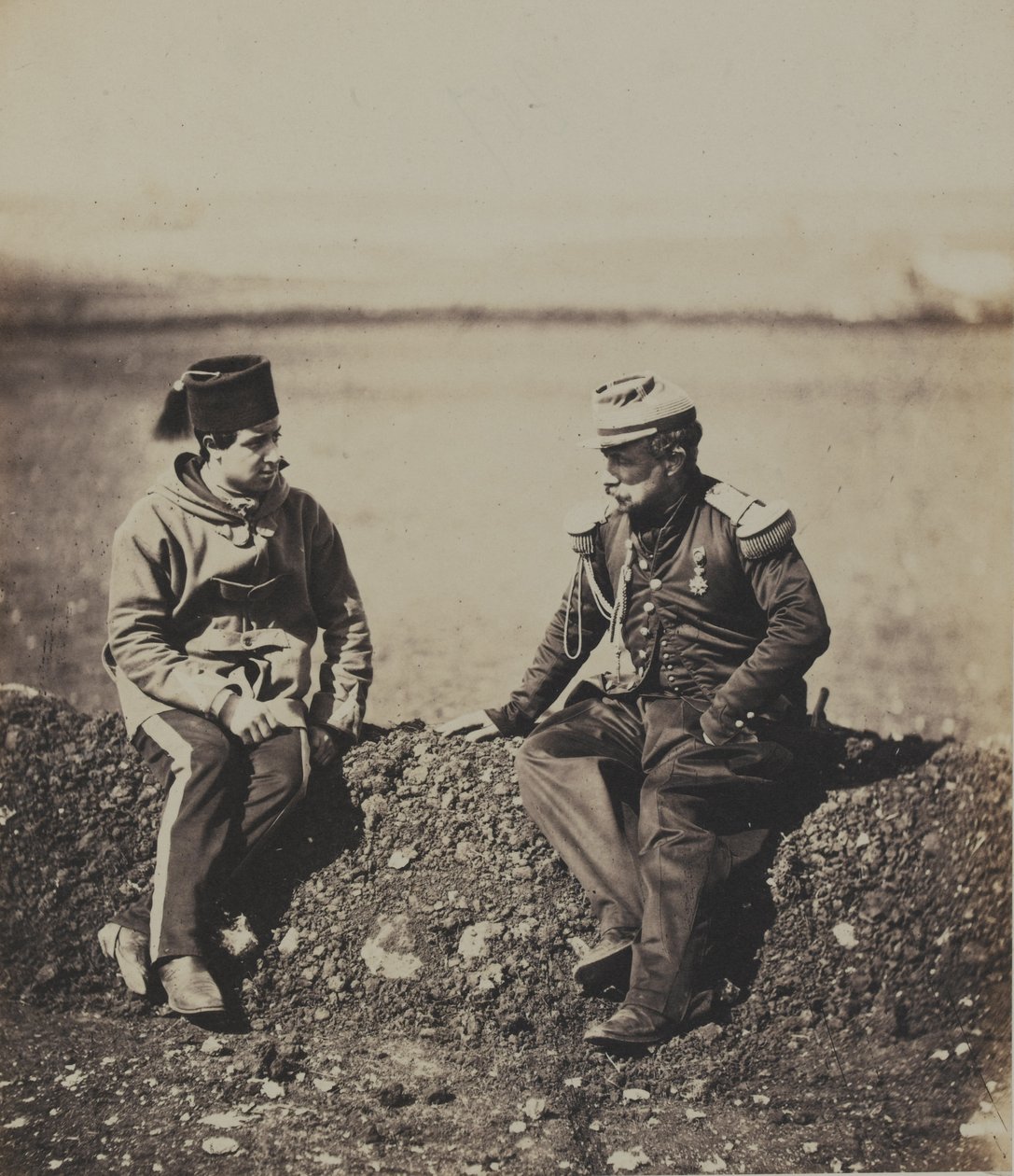 Generál Cisse a štábní důstojník od Roger Fenton
