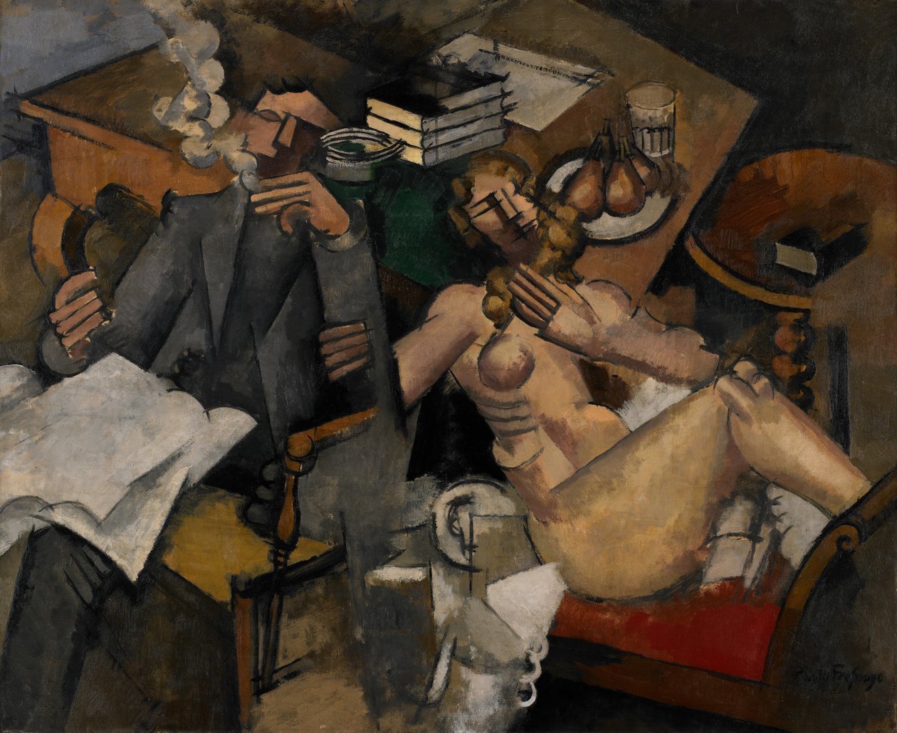 Manželský život, 1912 od Roger de La Fresnaye