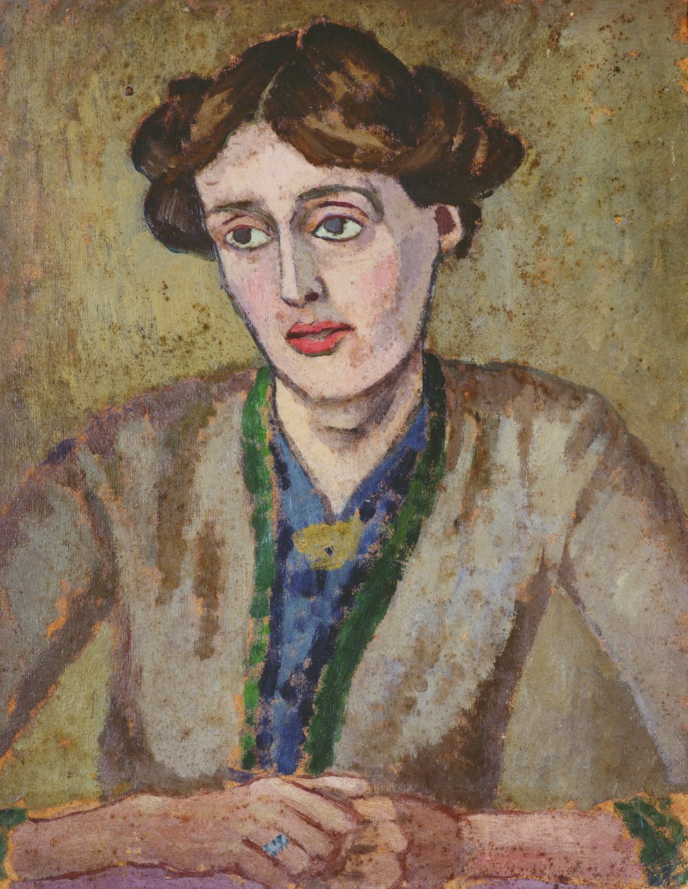 Virginia Woolfová (1882-1941) (olej na palubě) od Roger Eliot Fry