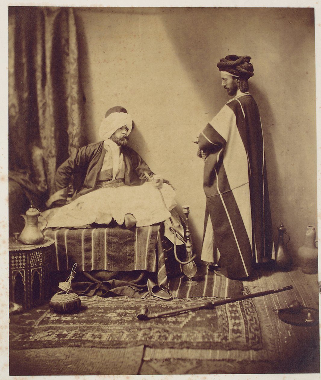 Rozhovor při kouření, 1858 od Roger Fenton