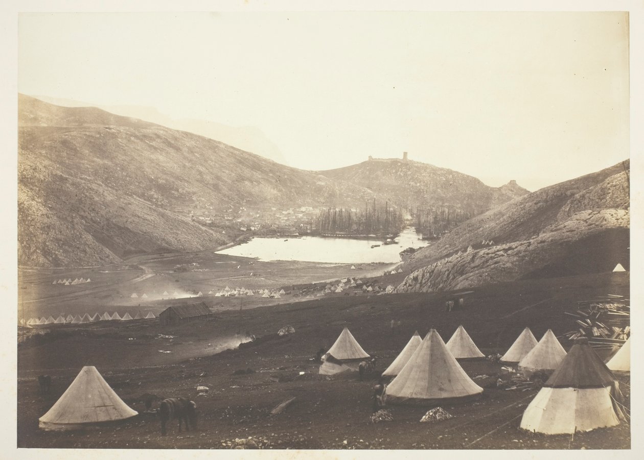 Balaklava ze Strážného vrchu od Roger Fenton