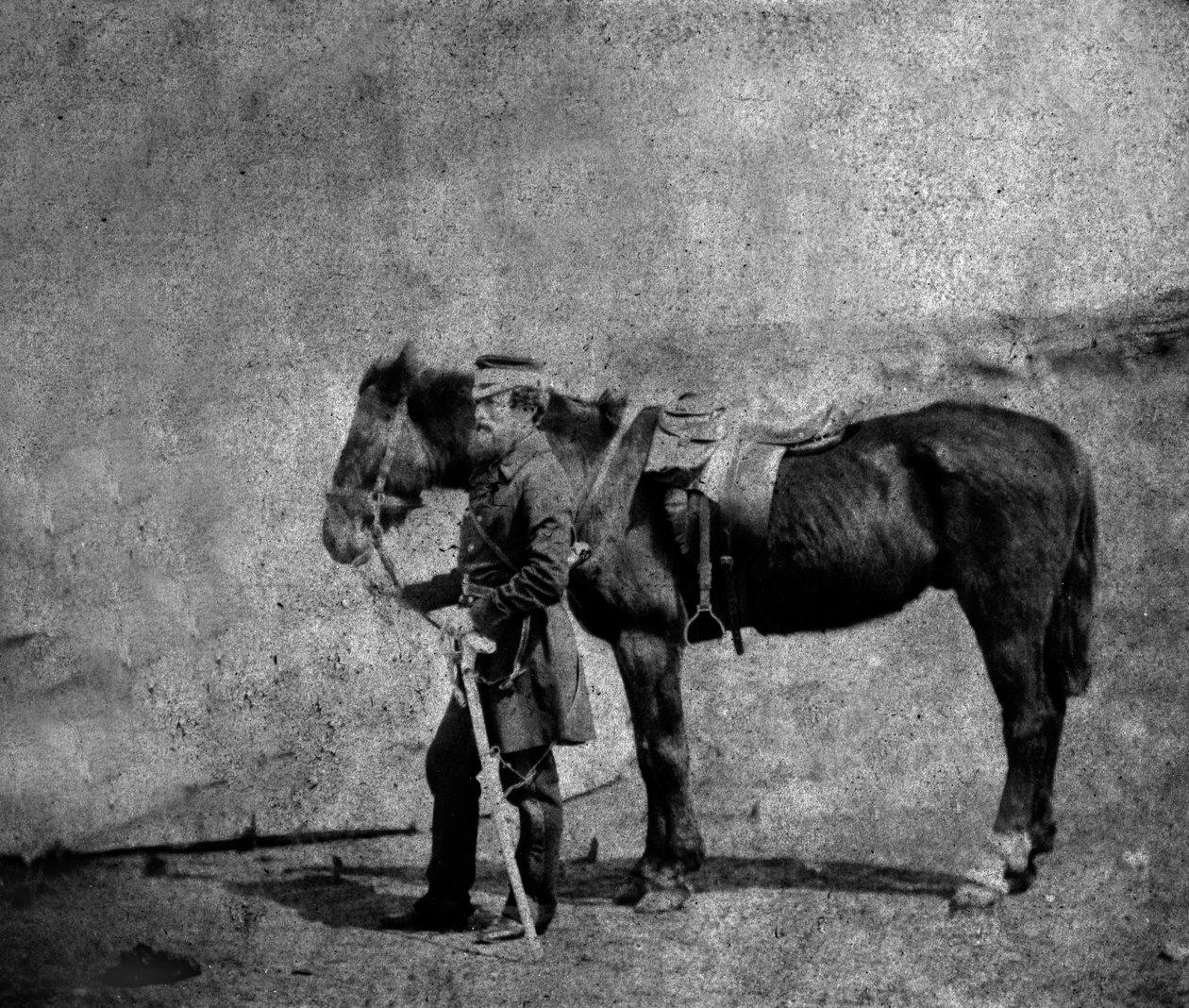 Kapitán Arthur Layard, 1855 od Roger Fenton