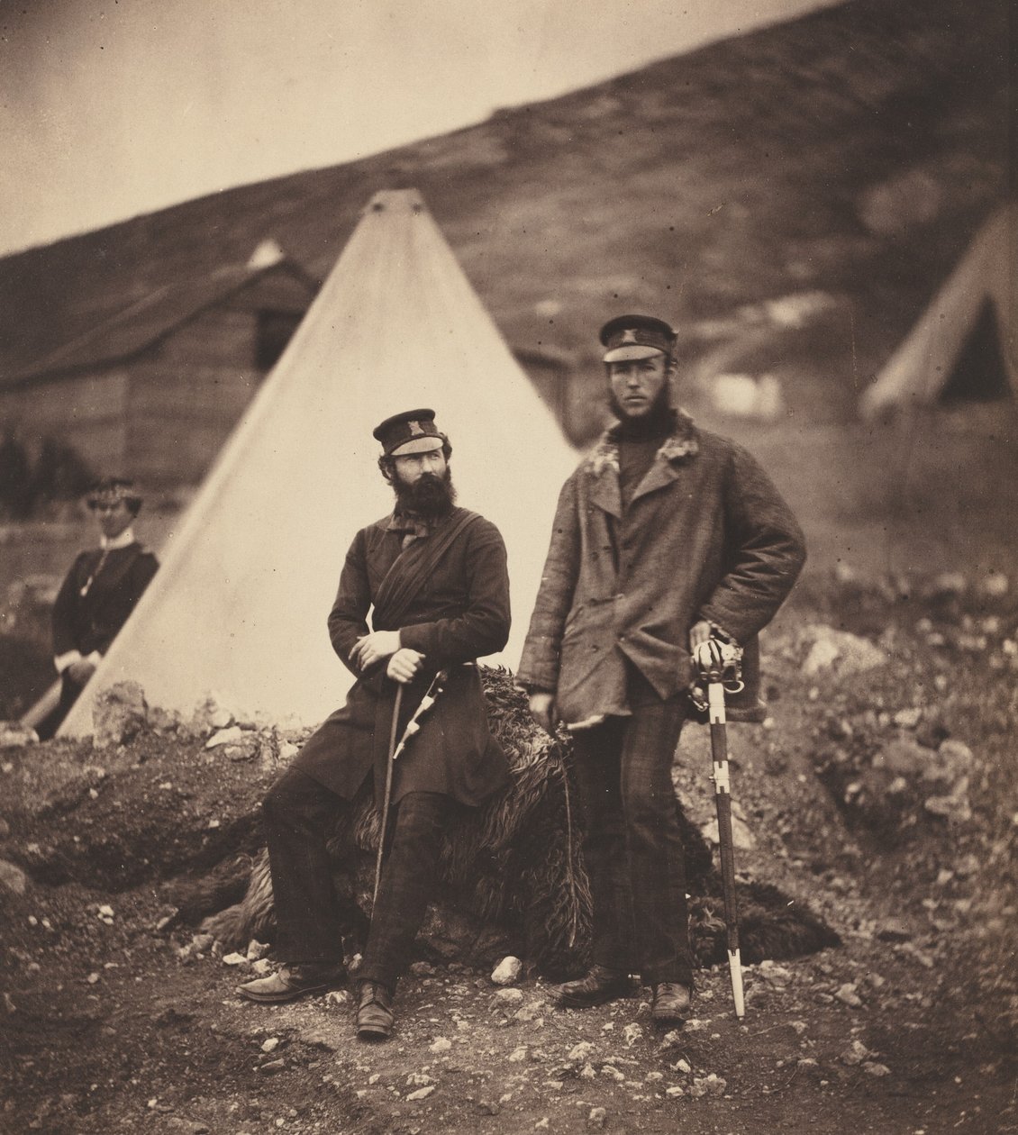 Kapitán Graham a kapitán MacLeod, 42. pluk od Roger Fenton