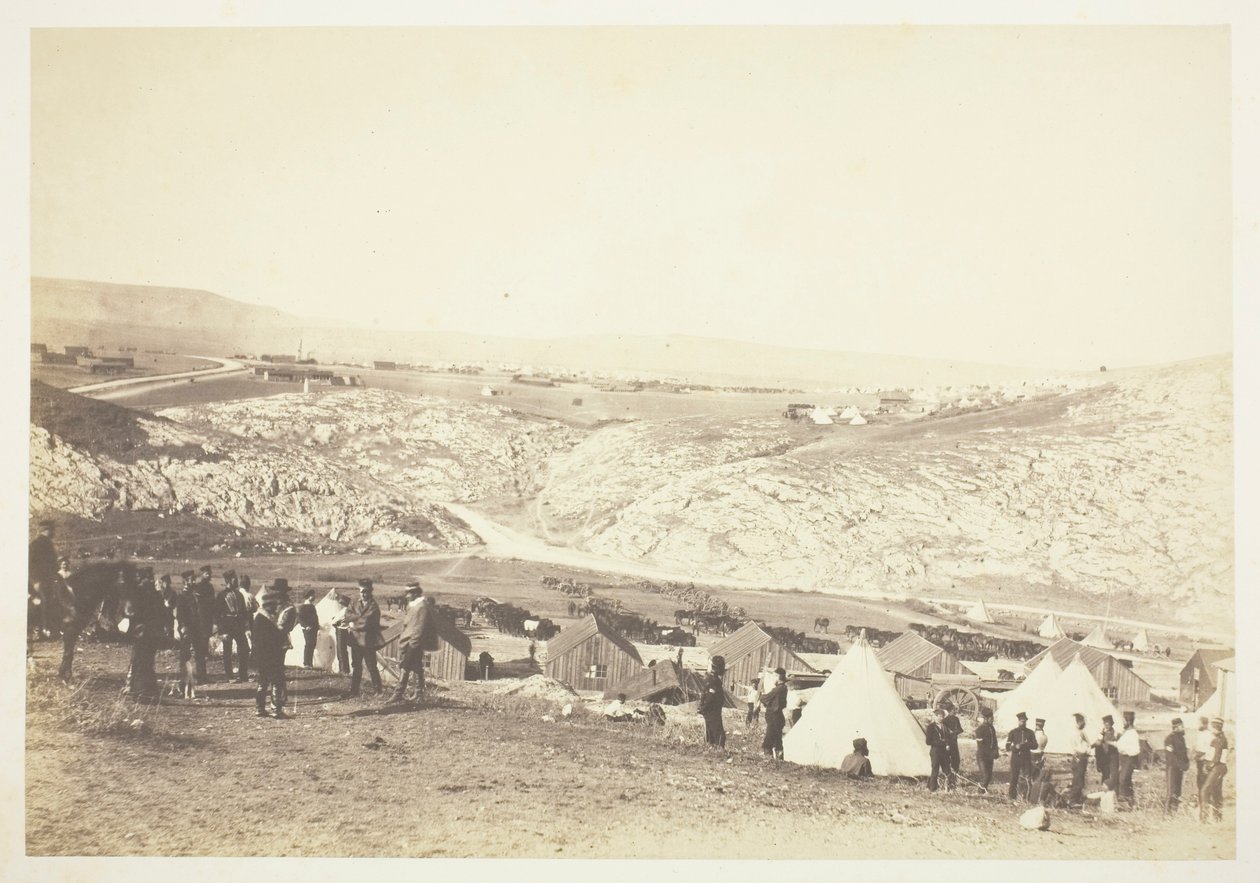 Tábor jízdního dělostřelectva od Roger Fenton