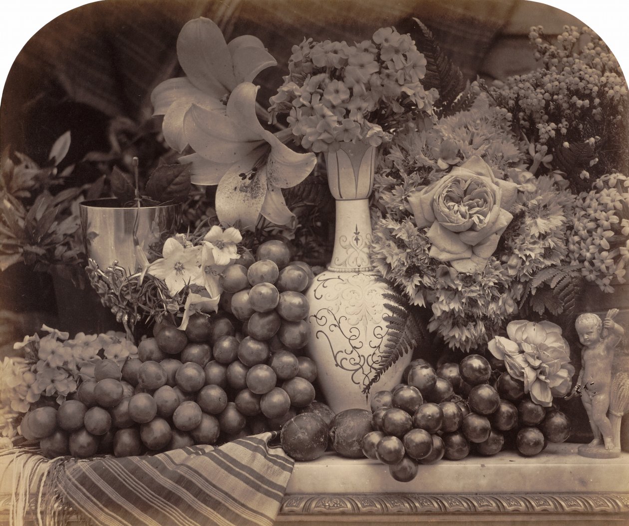 Ovoce a květiny, 1860. od Roger Fenton